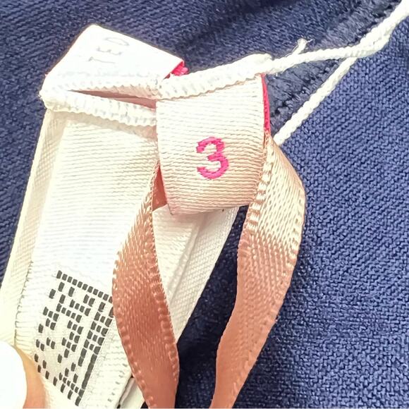 NWT Ted Baker 3 navy blue halter style one piece swimsuit size 8 B108 - Picture 4 of 6